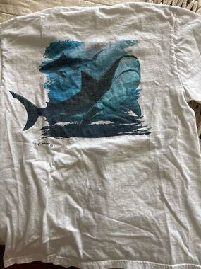 Vintage Wayland Shirt White Tee with Blue Logo Tag